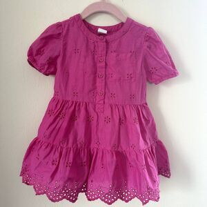 Baby GAP Girl Eyelet Shirtdress Toddler Dress in Pink